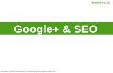 PR Moment COnference . Google+ & SEO