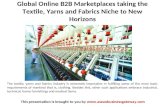 Global online b2 b marketplaces taking the textile, yarns and fabrics niche to new horizons