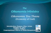 A First Look: The Oikonomia Ministry