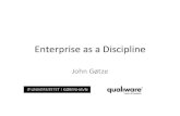 Enterprise as a Discipline
