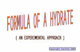 The Formula of a Hydrate