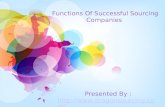 Functions Of Successful Sourcing Companies