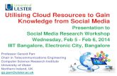 Utilising Cloud Resources to Gain Knowledge from Social Media