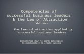 Competencies of successful business leaders & the law of attraction