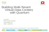 Virtual data centers with OpenStack Quantum