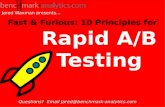 Rapid A/B Testing 10 Principles (Jared Waxman)