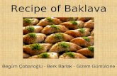Recipe of baklava
