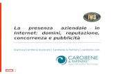 Smau Padova 09 Iwa Avv. Gianluca Carobene La presenza aziendale in internet