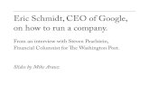 Google CEO Eric Schmidt
