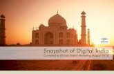 Snapshot of Digital India -  August 2012