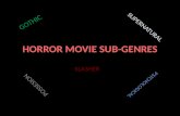 Horror movie sub genres (patricia)