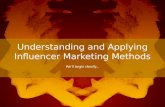 Understanding and Applying Influencer Marketing Methods
