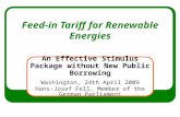 Hans Josef Fell | Feed-in Tariff for Renewable Energies