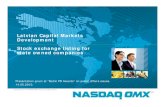 Latvian capital markets development