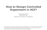Controlled Experiments - Shengdong Zhao