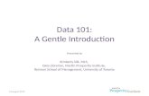 Data 101: A Gentle Introduction