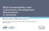 NGO Sustainability and Community Development Mechanisms in Armenia.