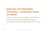 MDGs in nepal