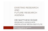 Existing Research and Future Research Agenda