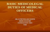 Basic Medico Legal Duties of Medical Officers