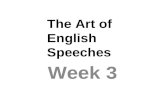 Speeches, week 3