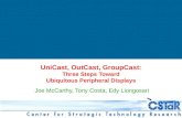 UniCast, OutCast and GroupCast: Three Steps Toward Ubiquitous Peripheral Displays (UbiComp2001)