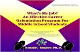 What's My Job? An Effective Career Orientation Program For Middle School Students