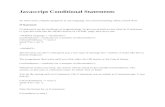Javascript Conditional Statements