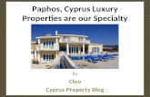 Paphos Cyprus Property