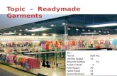 Readymade Garments-Economics Project