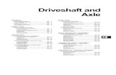 Drive Shaft and Axle