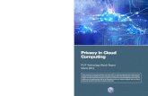 Privacy in Cloud Computing