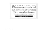 Handbook of Pharmaceutical Manufacturing Formulations Volume