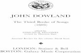 Dowland - Third Book of Songs