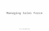 Managing Sales Force