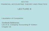 Lecture 8- Liquidation