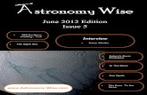 Astronomy Wise June Newsletter 2012