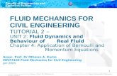 EBVF4103 (Chapter 4) Fluid Mechanics for Civil Engineering