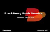 BlackBerry Push Overview