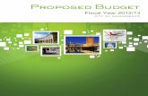 FY2012-13 Proposed Budget