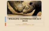 Wildlife Conservation Act 2010.Azah's