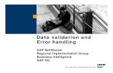 Data Validation Error Handling