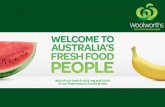 Woolworths Limited- Retail Leader in Australia