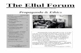 The Ethics of Propaganda by Jacques Ellul - The Ellul Forum - Issue 37 Spring 2006