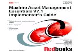 IBM Maximo Asset Management Essentials v7_1 Implementers Guide