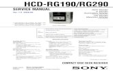 sony HCD-RG290 RG190