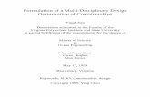 Formulation of a Multi-Disciplinary Design Optimization of Containerships