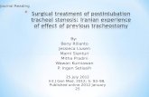 Surgical Treatment of Postintubation Tracheal Stenosis