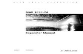 Alfa-Laval Modelo MAB-103 - Manual de Instrucao