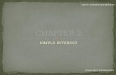 Chapter 2 - Simple Interest